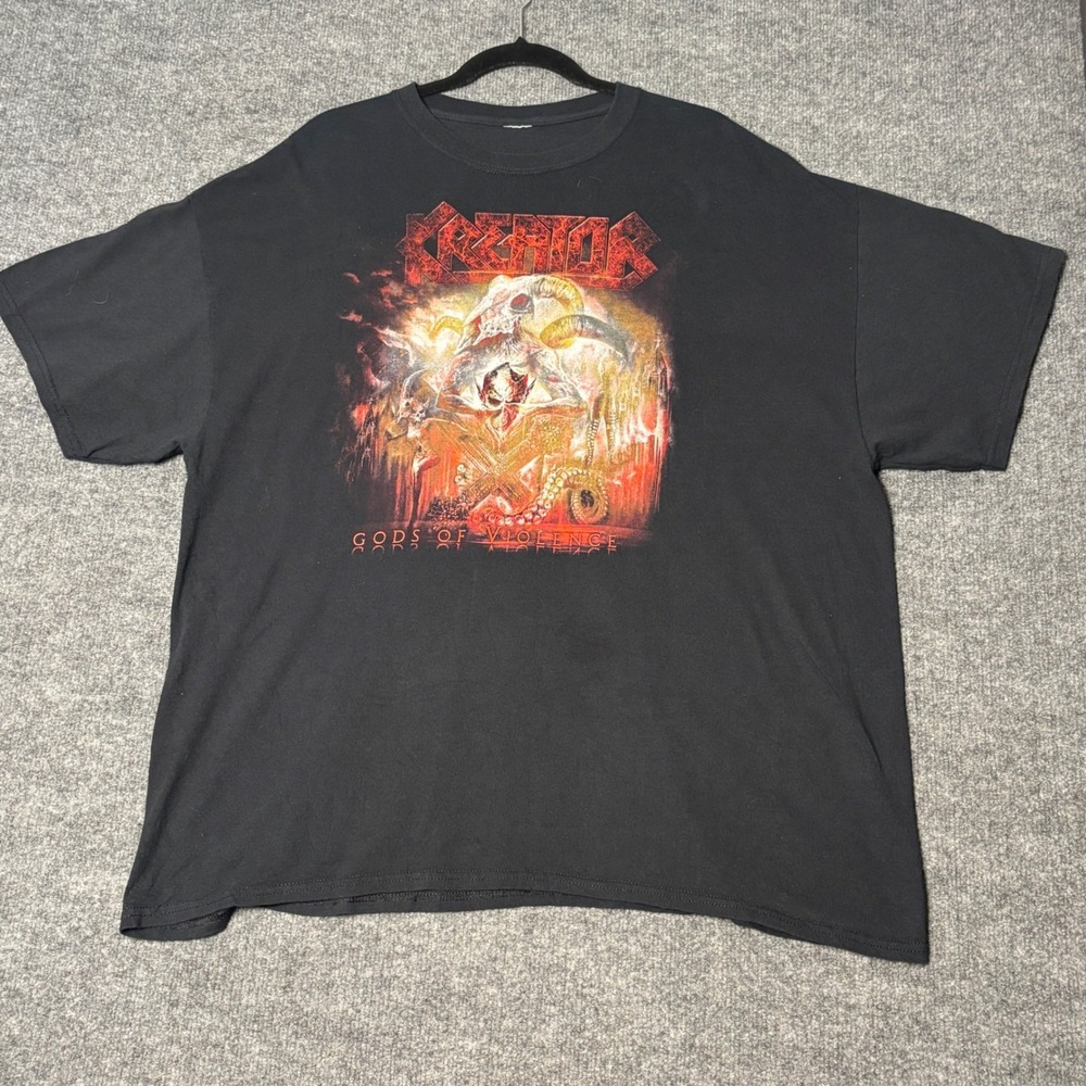 Kreator T-Shirt Mens 2XL Black Gods of Violence Tour 2017 Thrash Metal Graphic